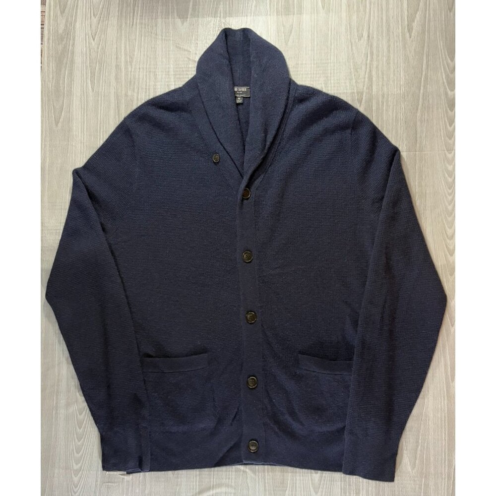 Todd Snyder 100% Cashmere shawl Neck Cardigan Sz M color Navy NWOT